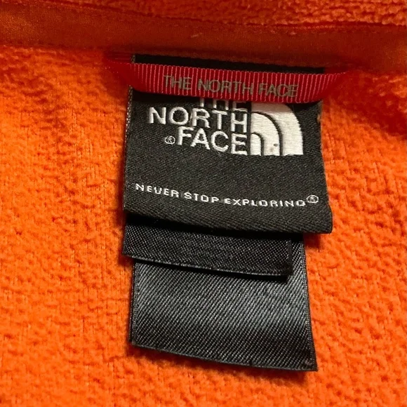 The North Face Men’s hiking fleece orange 1/4 zip size XL - Picture 5 of 6